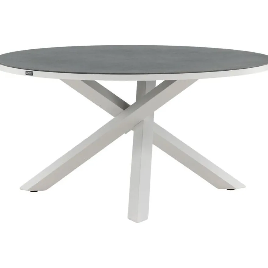 Ruokapöytä Venture Home Copacabana, ø140cm, harmaa/valkoinen