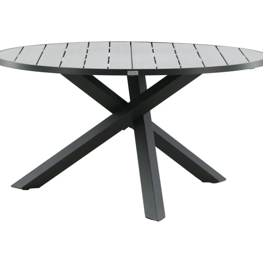Ruokapöytä Venture Home Parma, ø140cm, tummanharmaa