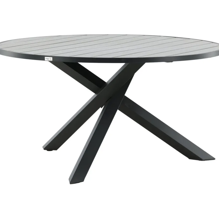 Ruokapöytä Venture Home Parma, ø140cm, tummanharmaa