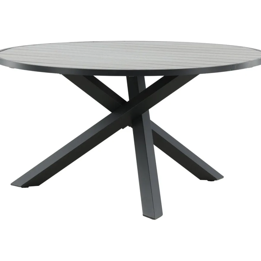 Ruokapöytä Venture Home Parma, ø140cm, tummanharmaa