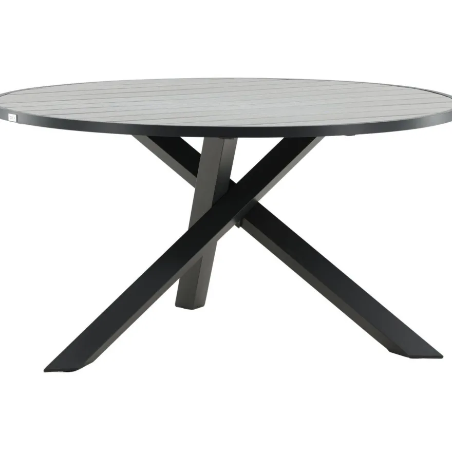 Ruokapöytä Venture Home Parma, ø140cm, tummanharmaa