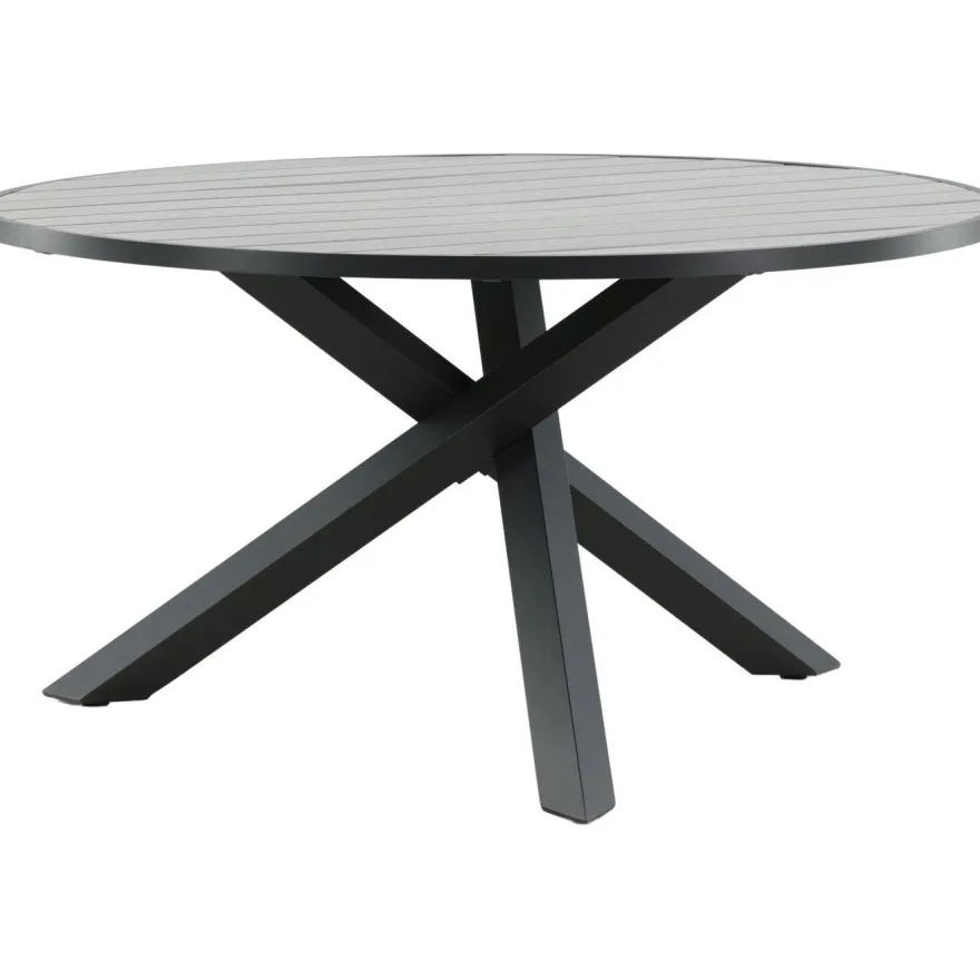 Ruokapöytä Venture Home Parma, ø140cm, tummanharmaa