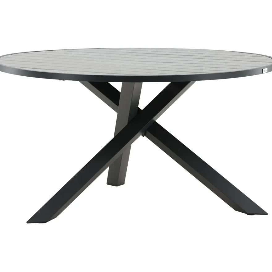 Ruokapöytä Venture Home Parma, ø140cm, tummanharmaa
