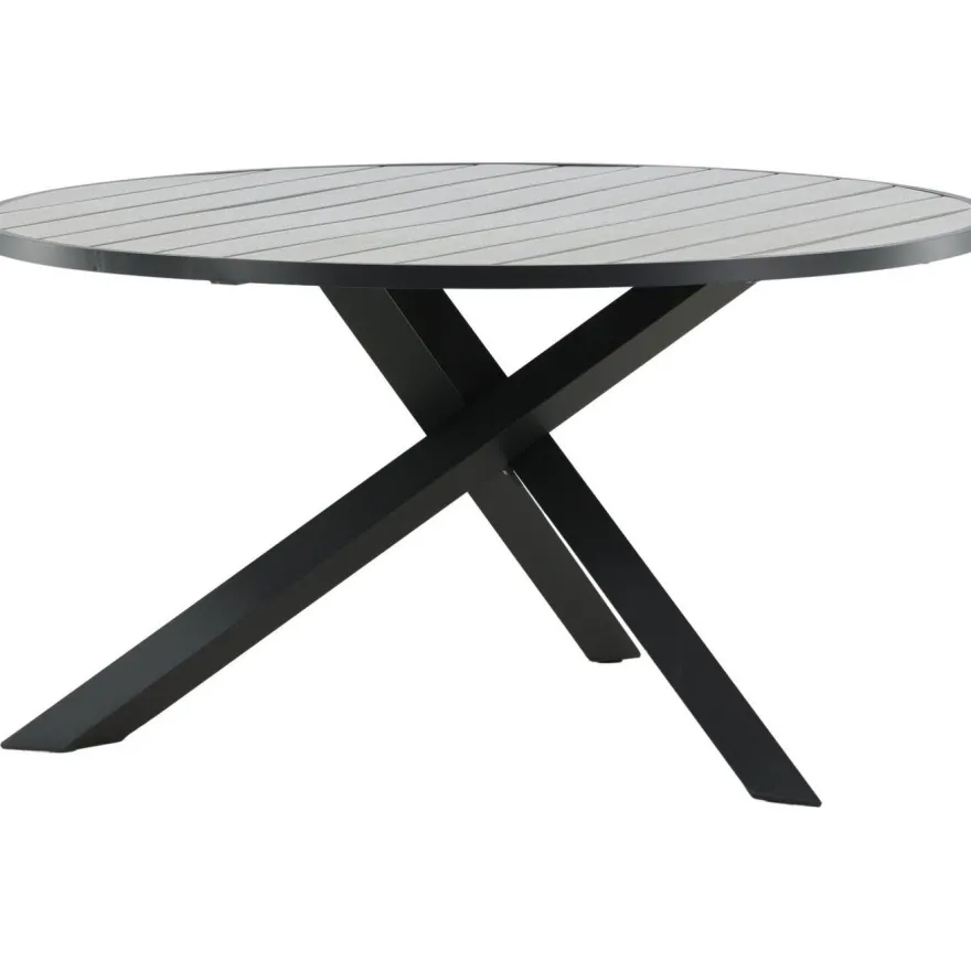 Ruokapöytä Venture Home Parma, ø140cm, tummanharmaa