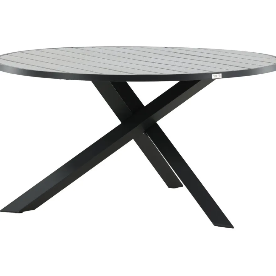 Ruokapöytä Venture Home Parma, ø140cm, tummanharmaa