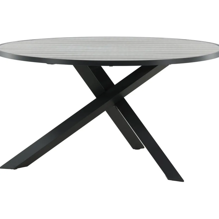 Ruokapöytä Venture Home Parma, ø140cm, tummanharmaa