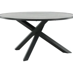 Ruokapöytä Venture Home Parma, ø140cm, tummanharmaa