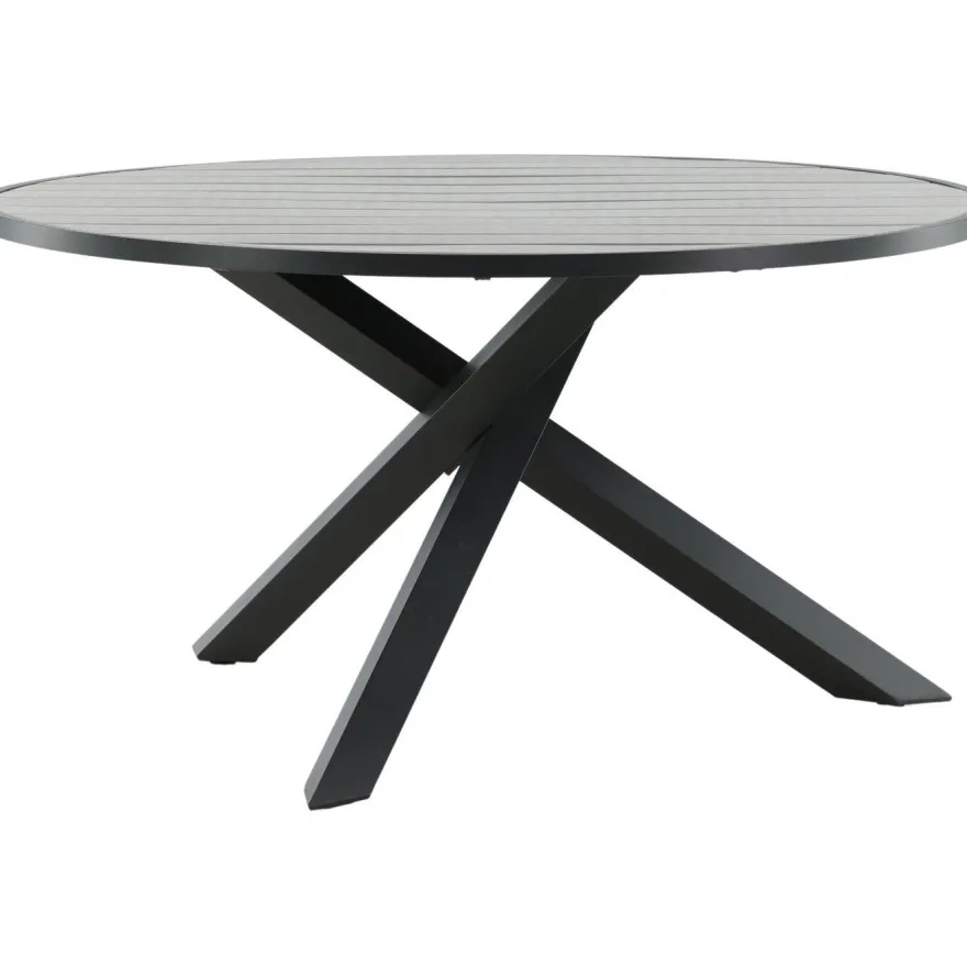 Ruokapöytä Venture Home Parma, ø140cm, tummanharmaa