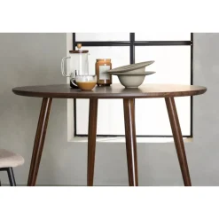 Ruokapöytä Venture Home Sanford, ⌀100cm, tummanruskea