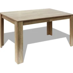 Ruokapöytä 140x80x75 cm tammi