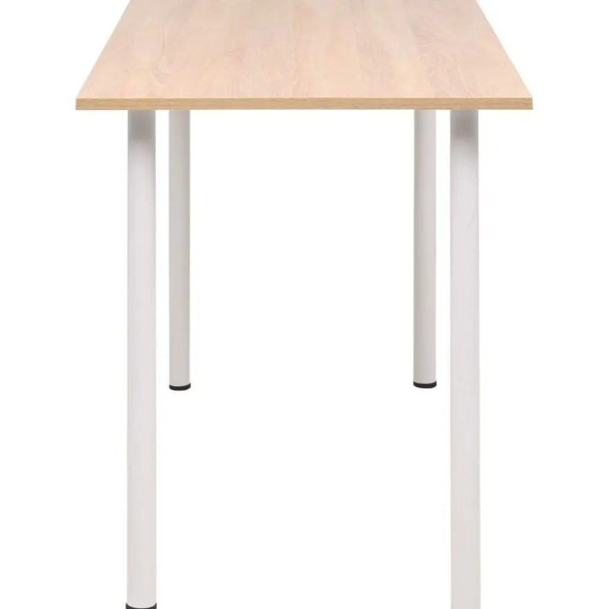 Ruokapöytä 120x60x73 cm tammi ja valkoinen