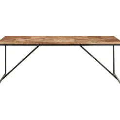 Ruokapöytä 200x90x76 cm täysi akaasia- ja mangopuu