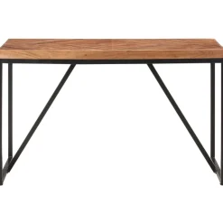 Ruokapöytä 120x60x76 cm täysi akaasia- ja mangopuu