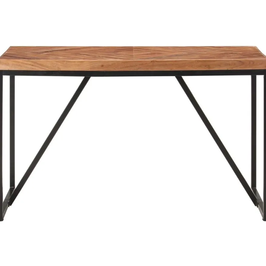 Ruokapöytä 120x60x76 cm täysi akaasia- ja mangopuu