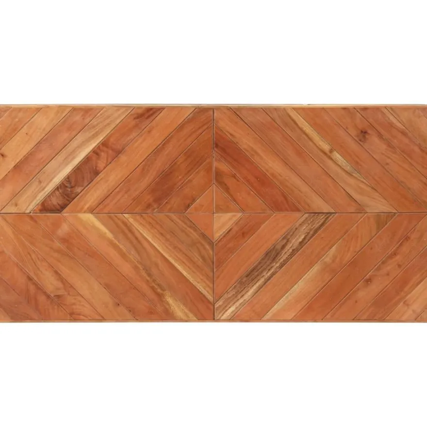 Ruokapöytä 120x60x76 cm täysi akaasia- ja mangopuu