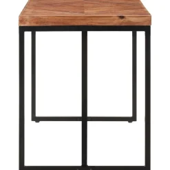 Ruokapöytä 120x60x76 cm täysi akaasia- ja mangopuu