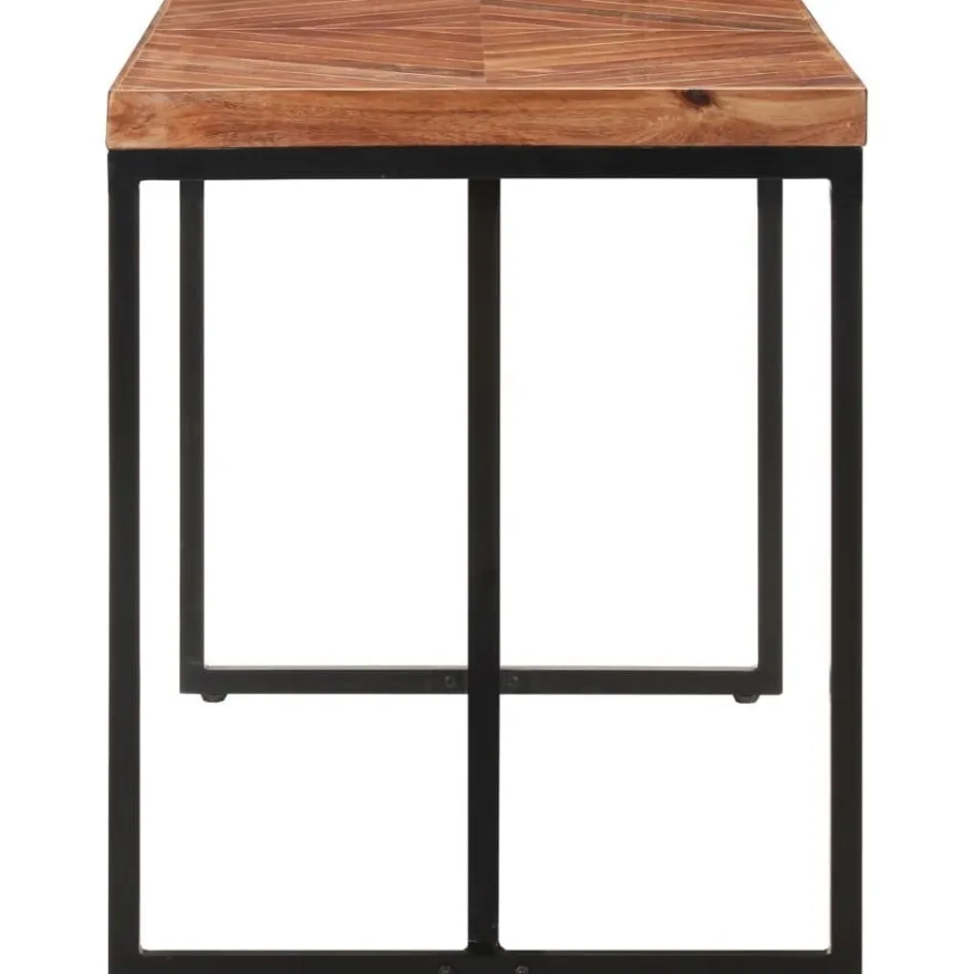 Ruokapöytä 120x60x76 cm täysi akaasia- ja mangopuu