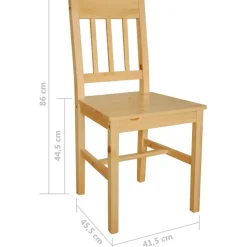 Ruokatuolit, 4 kpl, mänty