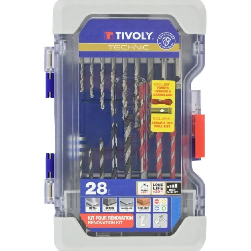 Ruuvimeisseli Tivoly, 28 kpl, 2–8mm