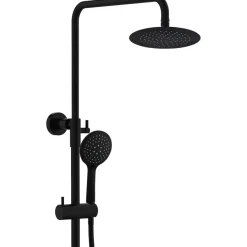 Sadesuihkusetti Bathlife Brusa, termostaattihanalla, suihkupää ⌀240mm, matta musta