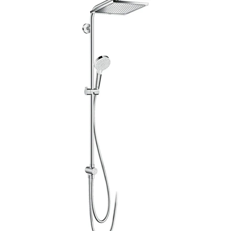 Sadesuihkusetti Hansgrohe Crometta E Showerpipe 240 1jet Ecosmart Reno, ilman hanaa, kromi