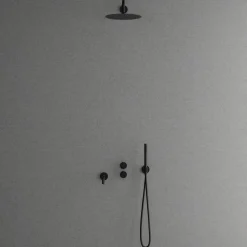 Sadesuihkusetti Scandtap Harmonized 3x Black, piiloasennettava, musta