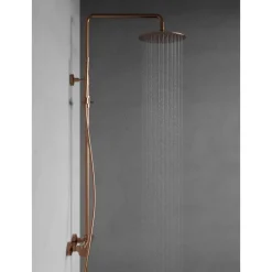 Sadesuihkusetti Scandtap Steel Pleasure 2, termostaattihanalla, suihkupää ⌀250mm, kiiltävä kupari