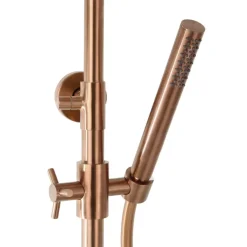 Sadesuihkusetti Scandtap Steel Pleasure 2, termostaattihanalla, suihkupää ⌀250mm, kiiltävä kupari