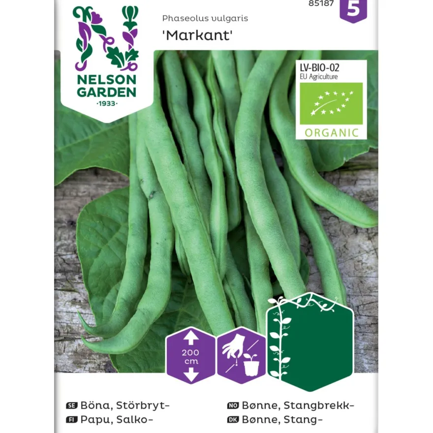 Salkopapu Nelson Garden Markant Organic, siemenet
