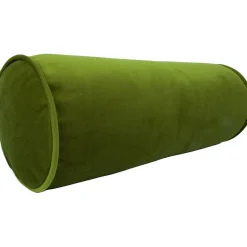 Samettinen rullatyyny Home4You Ø18x50 cm, vihreä