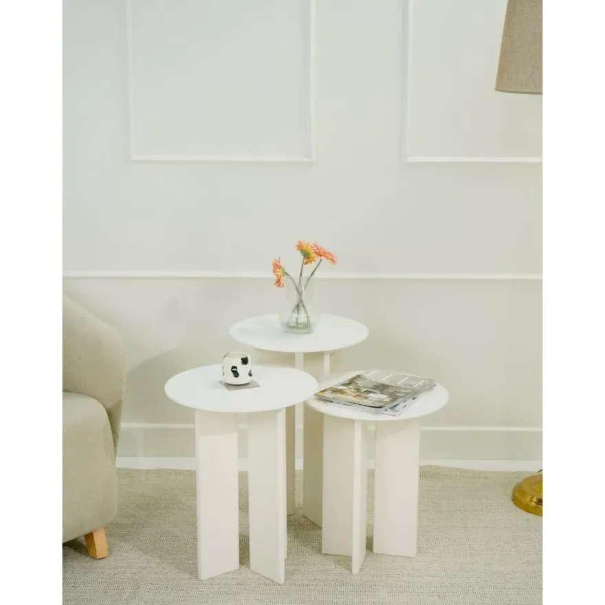 Sarjapöytä Linento Furniture Leo (55 + 50 + 45)