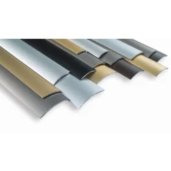 Saumalista Maler sileä, 5x30x2000mm, alumiini, tarra, harjattu grafiitti