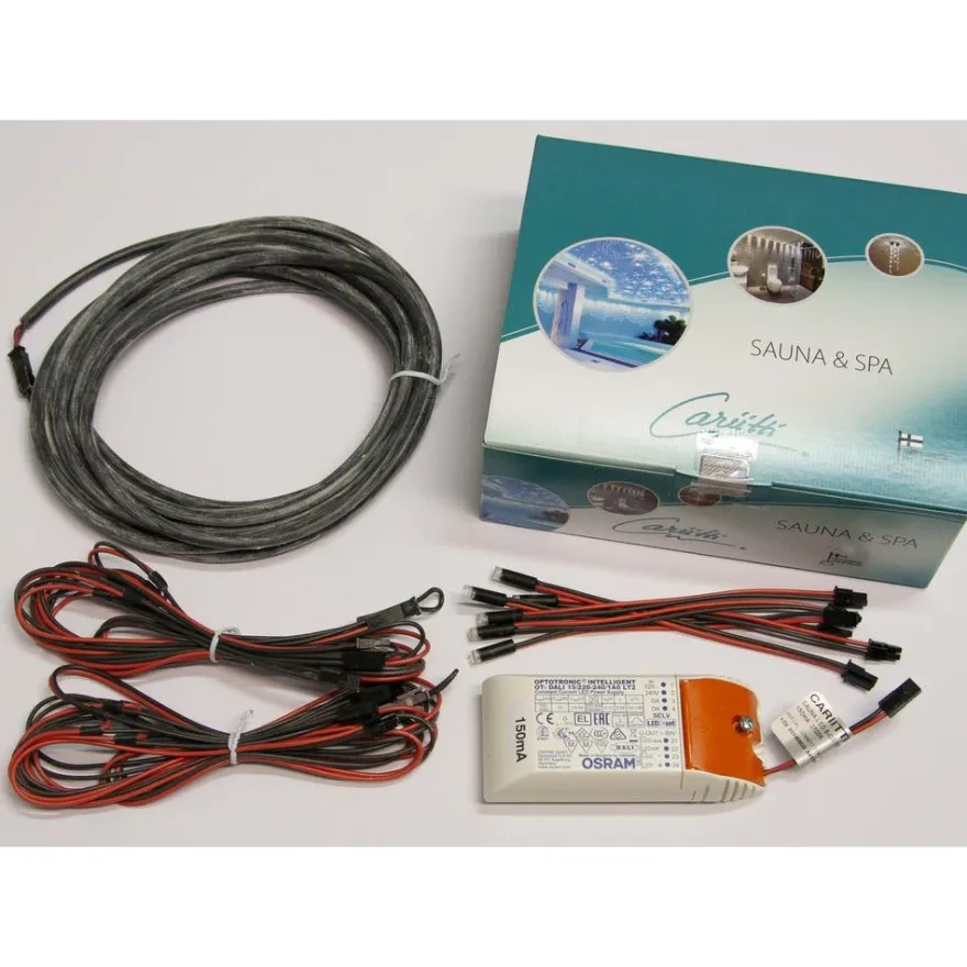 Sauna LED-sarja Cariitti, 6-osainen, 2700K, 150mA