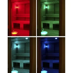 Saunan laudevalaistussarja Cariitti VPL30C-G211 LED-värinvaihtoprojektorilla + 11 kuitua
