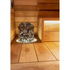 Saunapaneeli Tuuli Sauna STS4, 15x120mm, haapa, lämpökäsitelty