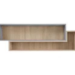 Seinähylly Nomla ORO SYSTEM 7, leveys 115cm, harmaa/ruskea