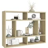 Seinähylly Sonoma-tammi 75x16x55 cm tekninen puu (03005)
