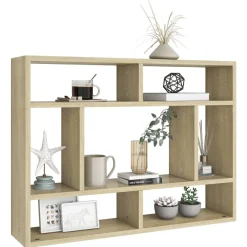 Seinähylly Sonoma-tammi 75x16x55 cm tekninen puu (03005)