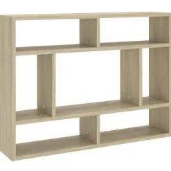 Seinähylly Sonoma-tammi 75x16x55 cm tekninen puu (03005)