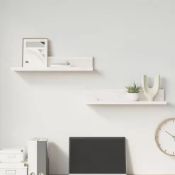Seinähyllyt 2kpl, 50-110x11x9cm, mänty, eri kokoja ja värejä