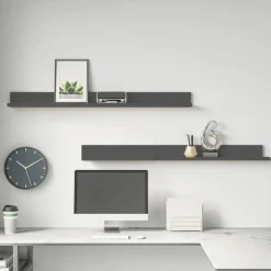 Seinähyllyt 2kpl, 50-110x11x9cm, mänty, eri kokoja ja värejä