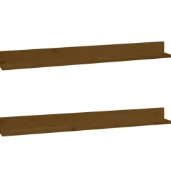 Seinähyllyt 2kpl, 50-110x11x9cm, mänty, eri kokoja ja värejä