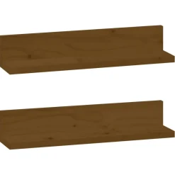 Seinähyllyt 2kpl, 50-110x11x9cm, mänty, eri kokoja ja värejä