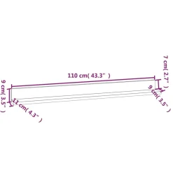 Seinähyllyt 2kpl, 50-110x11x9cm, mänty, eri kokoja ja värejä
