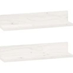 Seinähyllyt 2kpl, 50-110x11x9cm, mänty, eri kokoja ja värejä