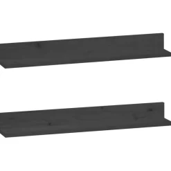 Seinähyllyt 2kpl, 50-110x11x9cm, mänty, eri kokoja ja värejä