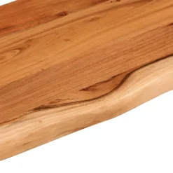 Seinähylly 110x30x3,8 cm suorakaide täysi akasiapuu elävä reuna (70289)
