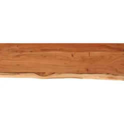 Seinähylly 110x30x3,8 cm suorakaide täysi akasiapuu elävä reuna (70289)