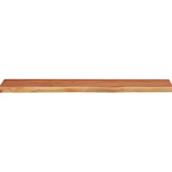 Seinähylly 110x30x3,8 cm suorakaide täysi akasiapuu elävä reuna (70289)