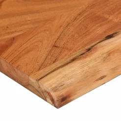 Seinähylly 110x30x3,8 cm suorakaide täysi akasiapuu elävä reuna (70289)